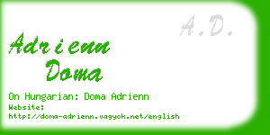adrienn doma business card